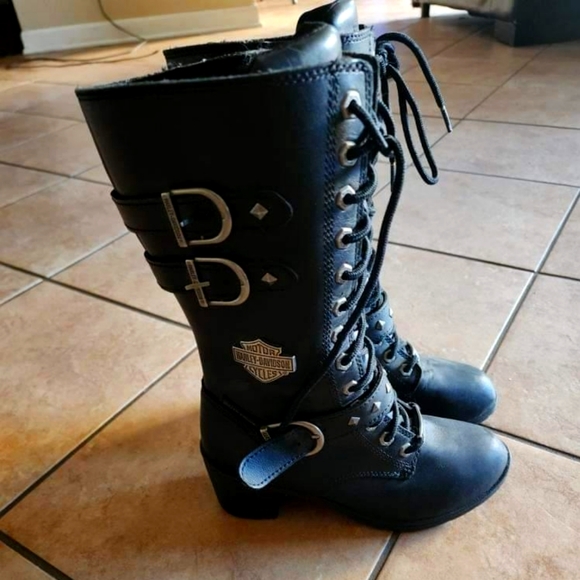 Harley Davidson boots size 6 - Picture 1 of 4